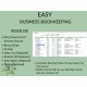 Easy Business Bookkeeping Spreadsheet Income Expense Tracker