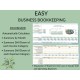 Easy Business Bookkeeping Spreadsheet Income Expense Tracker