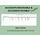 Accounts Receivable Accounts Payable Tracker | Automatic Open Invoices | Automatic Printable Aging Reports | Google Sheets