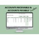 Accounts Receivable Accounts Payable Tracker | Automatic Open Invoices | Automatic Printable Aging Reports | Google Sheets