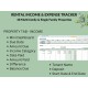 Multi-Family Single Family Homes Rental Income Expense Rent Due Tracker Landlord Property Spreadsheet