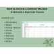 Multi-Family Single Family Homes Rental Income Expense Rent Due Tracker Landlord Property Spreadsheet