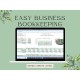 Easy Business Bookkeeping Spreadsheet Income Expense Tracker