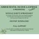 Airbnb VRBO Income Expense Tracking 5 PROPERTIES Vacation Rental Template Google Sheets Excel