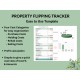 Property Flipping Tracker House Flip Template Cost & Profit Analysis Budgeting Scope of Work Google Sheets Excel Spreadsheet