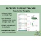 Property Flipping Tracker House Flip Template Cost & Profit Analysis Budgeting Scope of Work Google Sheets Excel Spreadsheet