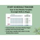 Weekly Employee Schedule Tracker Overnight Shift Wages Printable Staff Work Schedule Planner Hours Worked Google Sheets Excel