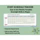 Weekly Employee Schedule Tracker Overnight Shift Wages Printable Staff Work Schedule Planner Hours Worked Google Sheets Excel