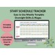 Weekly Employee Schedule Tracker Overnight Shift Wages Printable Staff Work Schedule Planner Hours Worked Google Sheets Excel