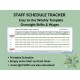 Weekly Employee Schedule Tracker Overnight Shift Wages Printable Staff Work Schedule Planner Hours Worked Google Sheets Excel