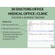 20 Doctors Office Medical Devices Clinic Income Expense Tracker Spreadsheet Template Sales Fees Commission Google Sheets Excel