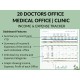 20 Doctors Office Medical Devices Clinic Income Expense Tracker Spreadsheet Template Sales Fees Commission Google Sheets Excel