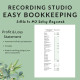 Sound Recording Studio Easy Bookkeeping Business Spreadsheet Income Expense Profit Loss Excel Google Sheets