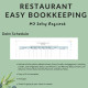 Restaurant Bookkeeping Spreadsheet Income Expense Profit Loss Inventory Tracking Excel Google Sheets