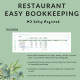 Restaurant Bookkeeping Spreadsheet Income Expense Profit Loss Inventory Tracking Excel Google Sheets