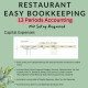 Restaurant Bookkeeping Spreadsheet 13 Periods Accounting Income Expense Profit Loss Inventory Tracking