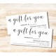 Gift Certificate Template Completely Customized for you Elegant Minimalist gift card Small Business Artisan Boutique Salon Store