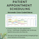 Patient Appointment Scheduling Template Clinic Medical Office - Any time intervals Appointment Status Google Sheets Excel