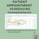 Patient Appointment Scheduling Template Clinic Medical Office - Any time intervals Appointment Status Google Sheets Excel