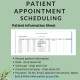 Patient Appointment Scheduling Template Clinic Medical Office - Any time intervals Appointment Status Google Sheets Excel