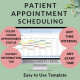 Patient Appointment Scheduling Template Clinic Medical Office - Any time intervals Appointment Status Google Sheets Excel