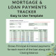 Mortgage Loan Payment Spreadsheet Monthly Principal Interest Balance | Extra Payments | Interest & Time Saved