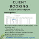 Client Booking Appointment Scheduling Template Photographer Event Venue Planner Unlimited Customers Google Sheets Excel