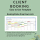 Client Booking Appointment Scheduling Template Photographer Event Venue Planner Unlimited Customers Google Sheets Excel