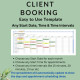 Client Booking Appointment Scheduling Template Photographer Event Venue Planner Unlimited Customers Google Sheets Excel