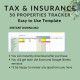 Taxes Insurance Due Date Amount Balance Due Printable Rent Roll Rental Properties Landlords Property Managers