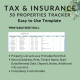 Taxes Insurance Due Date Amount Balance Due Printable Rent Roll Rental Properties Landlords Property Managers