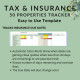 Taxes Insurance Due Date Amount Balance Due Printable Rent Roll Rental Properties Landlords Property Managers