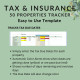 Taxes Insurance Due Date Amount Balance Due Printable Rent Roll Rental Properties Landlords Property Managers