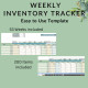 Weekly Inventory Tracker Purchases Consumed Wastage Stock-in-hand Restaurants Makers Sellers Resellers Excel Google Sheets