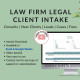 Client Intake Spreadsheet for Law Firms – Track Leads, Consultations, Payments & Case Details in Excel Google Sheets