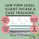 Client Intake Spreadsheet for Law Firms – Track Leads, Consultations, Payments & Case Details in Excel Google Sheets