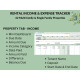 62 Multi-Family Single Family Properties Rental Income Expense Tracker Landlords Managers Google Sheets Excel