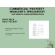 Commercial Property Management Spreadsheet with Automatic CAM Distribution, Excel & Google Sheets