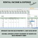 Rental Income Expense Tracker Landlord Tenant Properties Long-term Short-term Property Management