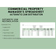 Commercial Property Management Spreadsheet with Automatic CAM Distribution, Excel & Google Sheets