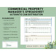 Commercial Property Management Spreadsheet with Automatic CAM Distribution, Excel & Google Sheets