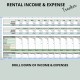 Rental Income Expense Tracker Landlord Tenant Properties Long-term Short-term Property Management