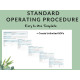 Standard Operating Procedure Template SOP | Company Task Documentation | Business Process Checklist | Excel Google Sheets