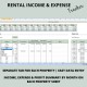 Rental Income Expense Tracker Landlord Tenant Properties Long-term Short-term Property Management