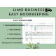 Limo Business Spreadsheet for Excel & Google Sheets | 20 Car Fleet | Dispatch Income & Expense Tracker | Profit & Loss Statement