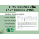 Limo Business Spreadsheet for Excel & Google Sheets | 20 Car Fleet | Dispatch Income & Expense Tracker | Profit & Loss Statement