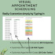 Patient Appointment Scheduling Template Clinic Medical Office - Any time intervals Appointment Status Google Sheets Excel