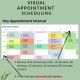 Patient Appointment Scheduling Template Clinic Medical Office - Any time intervals Appointment Status Google Sheets Excel