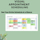 Patient Appointment Scheduling Template Clinic Medical Office - Any time intervals Appointment Status Google Sheets Excel