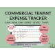 Commercial Tenant CAM & Lease Expense Tracker Spreadsheet - Excel & Google Sheets